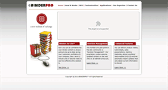 Desktop Screenshot of ebinderpro.com